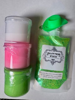 3 Buttery Soft Slimes & 1-Custom Glitter Mix