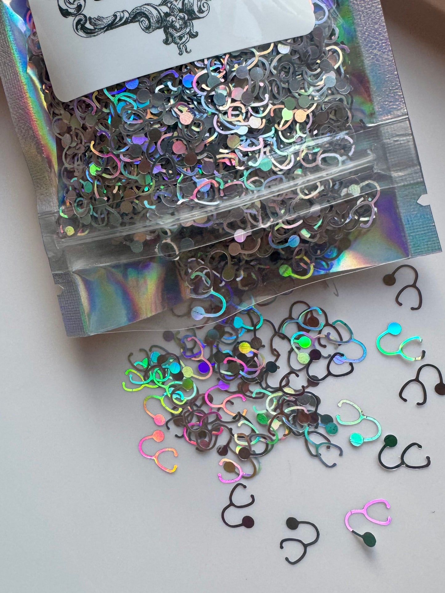 Silver Holographic Stethoscope