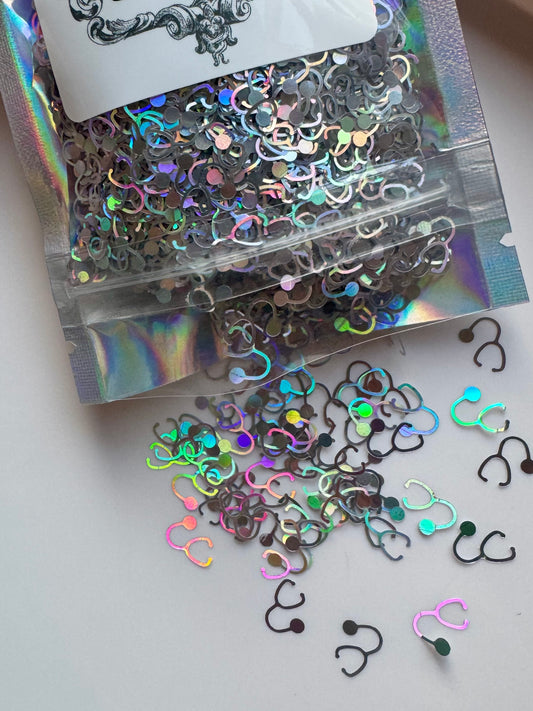 Silver Holographic Stethoscope